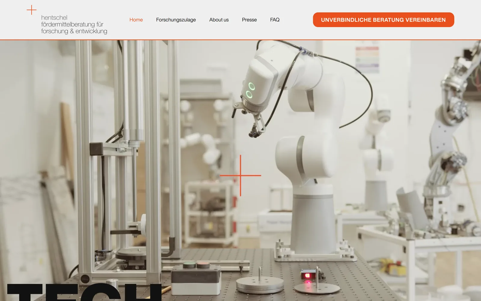 Funnel zur Vorqualifizierung von Anfragen integriert in die Website