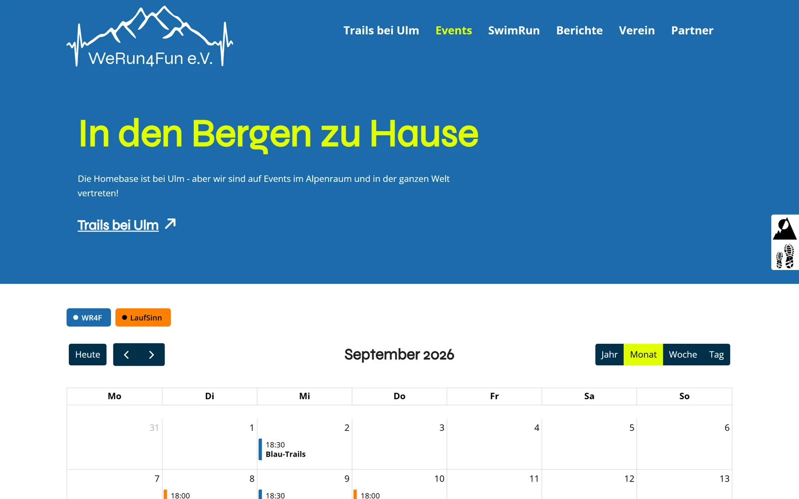 Filterbarer Eventkalender aus mehreren Google-Kalendern